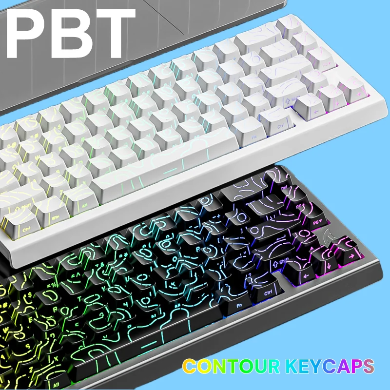Gaming Accessories Aesthetic - 컨투어 KM98 PBT 키캡 - Attack