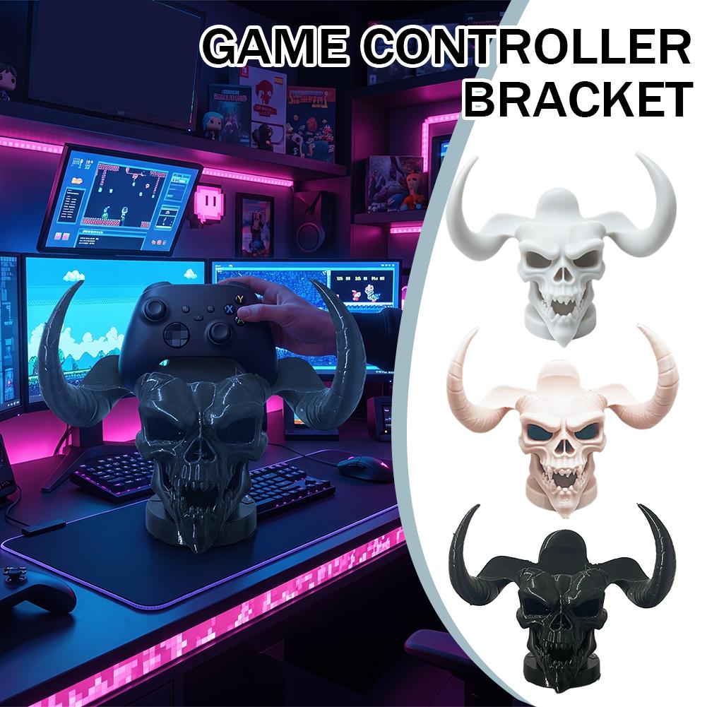 Accessories For Your Gaming Room - 독특한 데빌 스컬 혼 컨트롤러 홀더