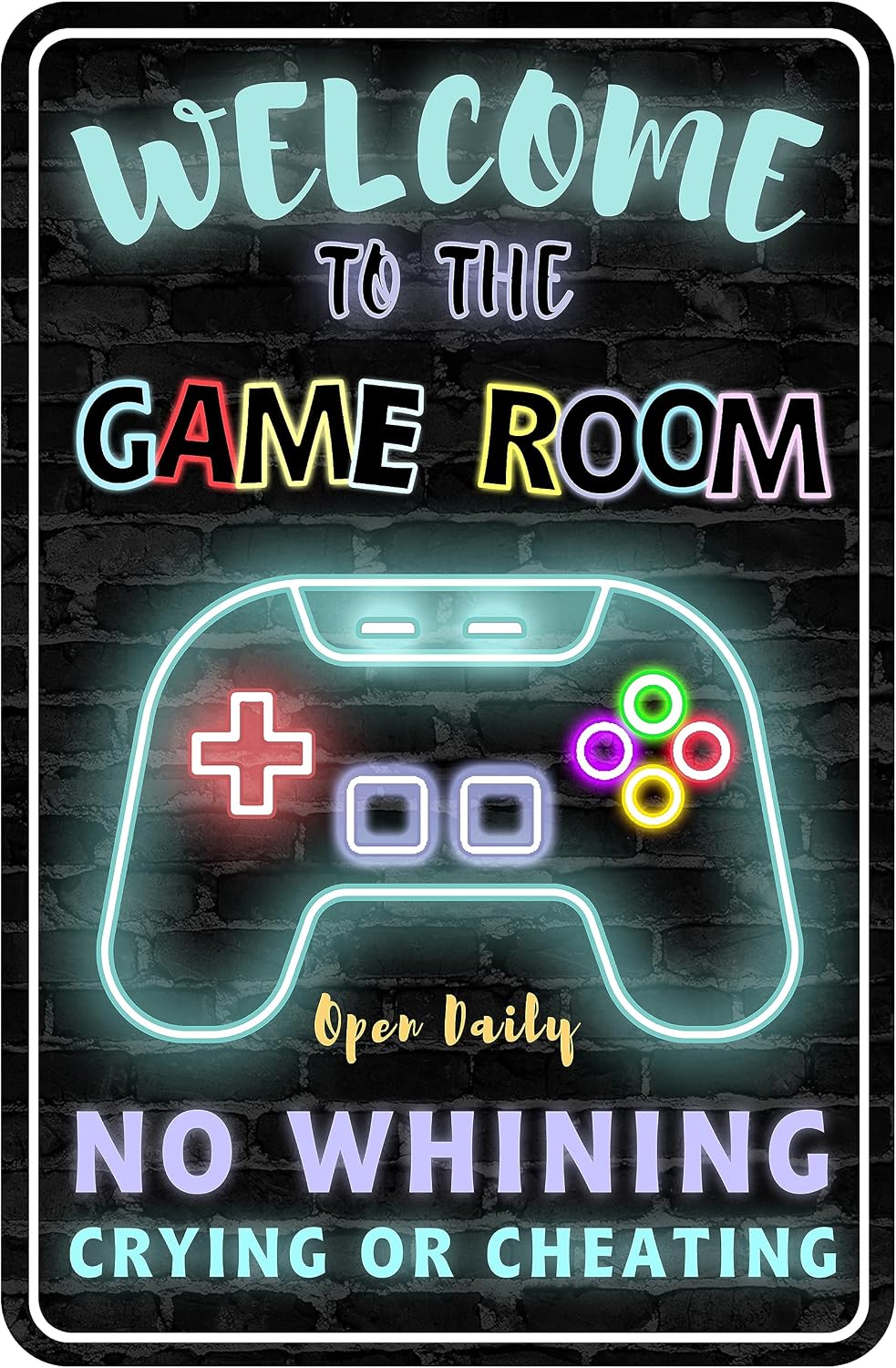 게임룸용 금속 간판, 남자아이들을 위한 게임룸 벽 장식 - Gaming Accessories For Room 리뷰 및 가격