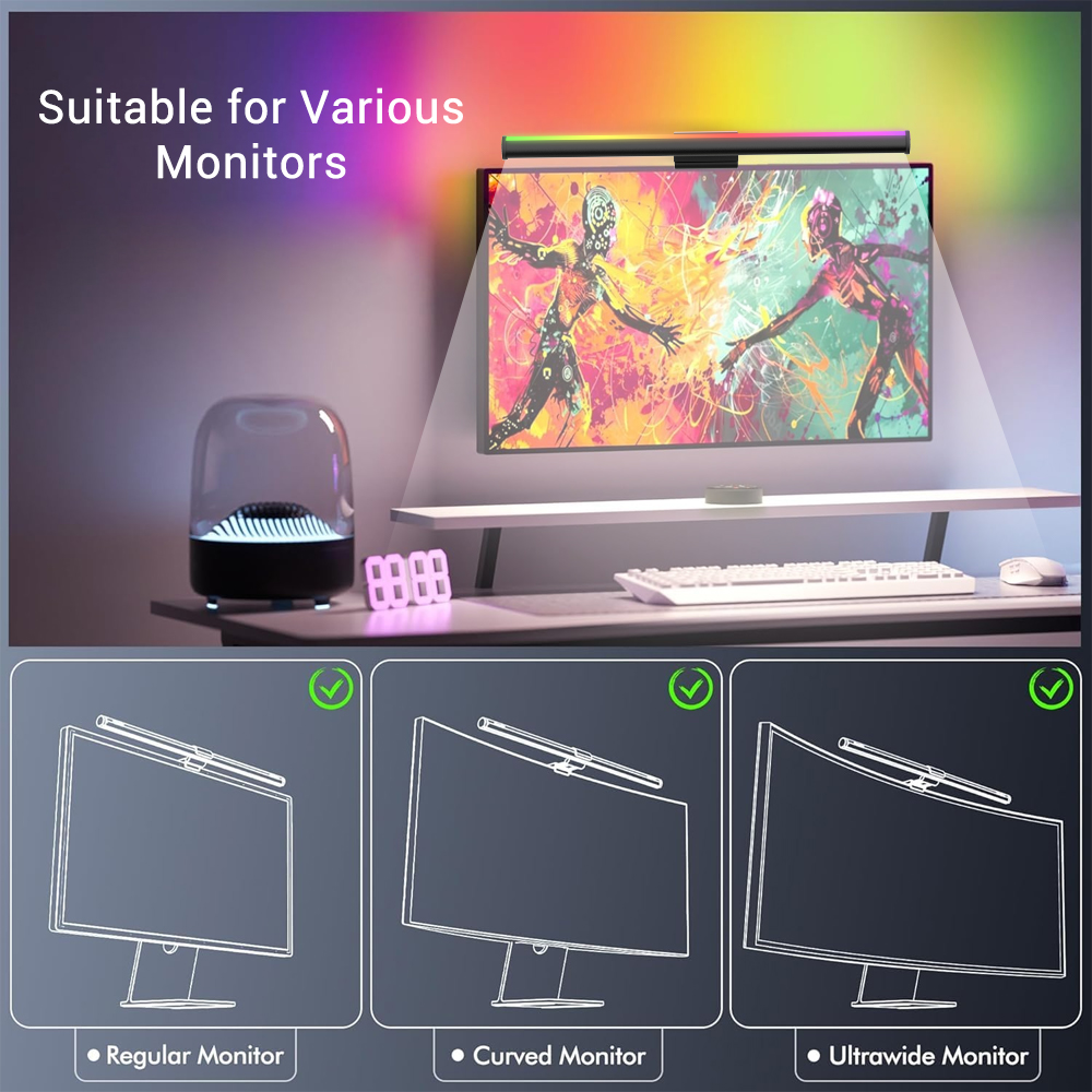와이파이 컴퓨터 라이트바 모니터 라이트 바 램프 스크린 - Accessories For Your Gaming Room 리뷰 및 가격