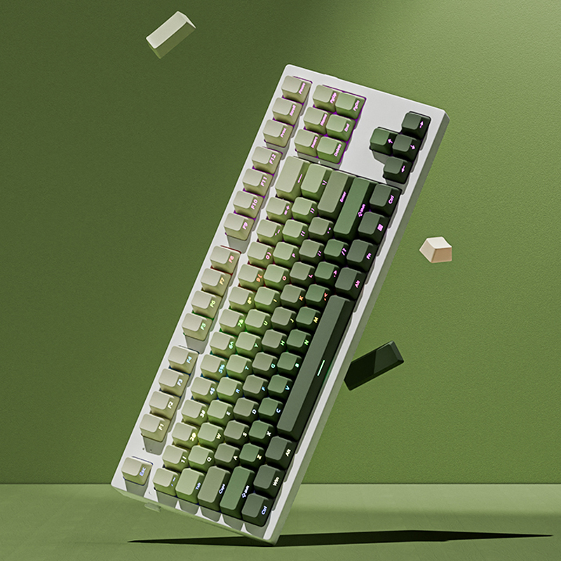 135키 체리 프로파일 그린 그레이프 키캡 사이드 프린 - Gaming Accessories Aesthetic 리뷰 및 가격