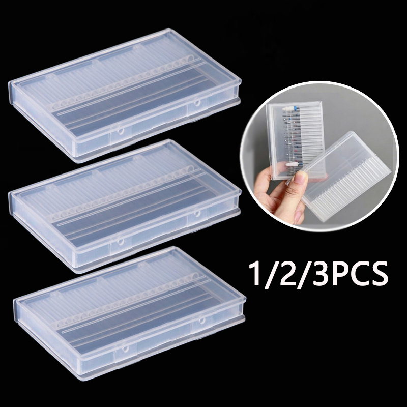 1/2/3PCS 20 슬롯 투명 네일 드릴 비트 브러쉬 - Gaming Accessories Rack 리뷰 및 가격