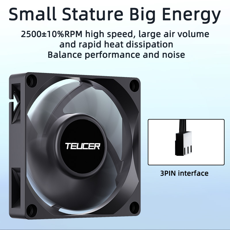 Teucer UT-7015 7cm 섀시 냉각 팬 유압  - Gaming Accessories Rack 리뷰 및 가격